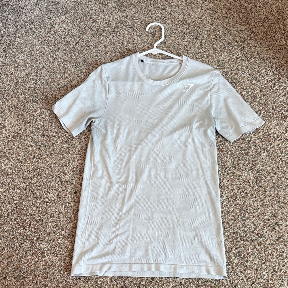 Gymshark Light Gray Short Sleeve Tee